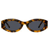 The Attico Berta Oval Sunglasses in Tortoiseshell