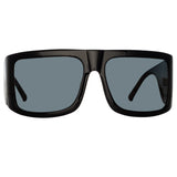 The Attico Andre Oversized Sunglasses in Black