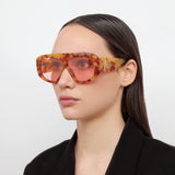 The Attico Milano Oversized Sunglasses in Tortoiseshell