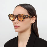 The Attico Rania Cat Eye Sunglasses in Tortoiseshell