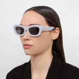 The Attico Rania Cat Eye Sunglasses in Grey