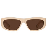Pilota D-Frame Sunglasses in Cream by Jacquemus