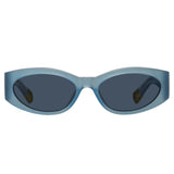 Ovalo Oval Sunglasses in Blue Pearl by Jacquemus