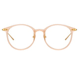 Gray Oval Optical Frame in Peach (Asian Fit)