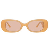 Lola Rectangular Sunglasses in Peach
