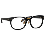 Men's Cedric Rectangular Optical Frames in Black (Asian Fit)