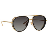 Men's Dimitri Aviator Sunglasses in Matt Nickel