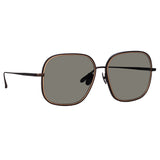 Juliana Oversized Sunglasses in Nickel