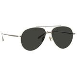 Men's Marcelo Aviator Sunglasses in White