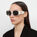 Bailey Angular Sunglasses in White