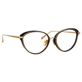 Song Cat Eye Optical Frame in Yellow Gold