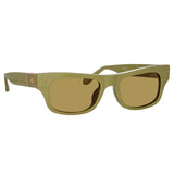 Falck Rectangular Sunglasses in Sage