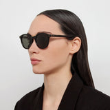 Powell D-Frame Sunglasses in Black