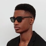 Men's Powell D-Frame Sunglasses in Black