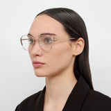 Hardy Oval Optical Frame in Light Gold