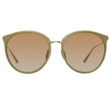 Kings Oversized Sunglasses in Sage