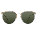 The Calthorpe |  Oval Sunglasses in Clear Frame(C76)