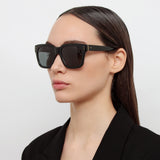 The Max | D-Frame Sunglasses in Black Frame (C4)