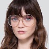 The Alona | Oversized Optical Frame in Clear (C12)