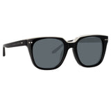Magda Butrym D-Frame Sunglasses in Black and White