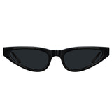 Magda Butrym Slim Cat Eye Sunglasses in Black
