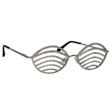 'Party Goddess' Cat Eye Frame in Silver | NUE STUDIO x LINDA FARROW