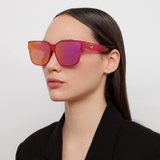 Rui Oversize Sunglasses in Neon Pink