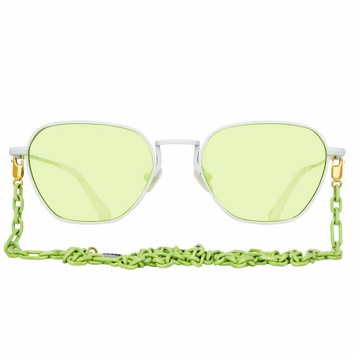 Alessandra Rich 1 C8 Rectangular Sunglasses LINDA FARROW U.K