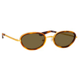 Area 1 Oval Sunglasses in Tortoiseshell and Yellow Gold