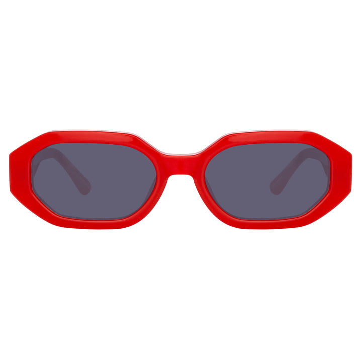 The Attico Red Linda Farrow Irene Sunglasses