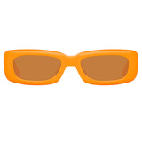 The Attico Mini Marfa Sunglasses in Orange