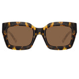 The Attico Selma D-Frame Sunglasses in Tortoiseshell