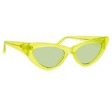 The Attico Dora D-Frame Sunglasses in Green