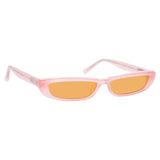 The Attico Thea Angular Sunglasses in Pink