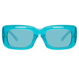 Marfa Rectangular Sunglasses in Green