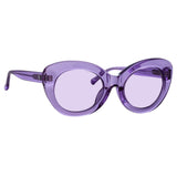 Agnes Cat Eye Sunglasses in Purple