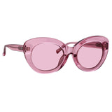 Agnes Cat Eye Sunglasses in Pink
