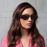 Dania Rectangular Sunglasses in Tortoiseshell