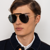 Dries Van Noten 187 C1 Aviator Sunglasses