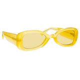 Dries van Noten 204 Aviator Sunglasses in Yellow