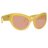 Dries Van Noten Wrap Sunglasses in Beige