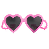 Jeremy Scott Heart Sunglasses in Pink