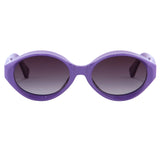 Jeremy Scott Visor Sunglasses in Purple