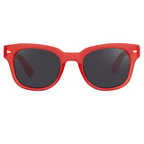 Jeremy Scott W C2 D-Frame Sunglasses in Red
