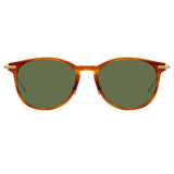 Linda Farrow Linear Fuller A C11 D-Frame Sunglasses