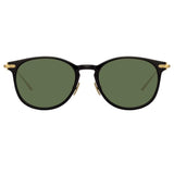 Linda Farrow Linear Fuller A C8 D-Frame Sunglasses