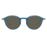 Linda Farrow Linear Arris A C11 Oval Sunglasses