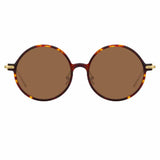 Linda Farrow Linear Savoye A C10 Round Sunglasses