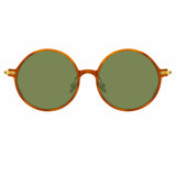 Linda Farrow Linear Savoye A C12 Round Sunglasses