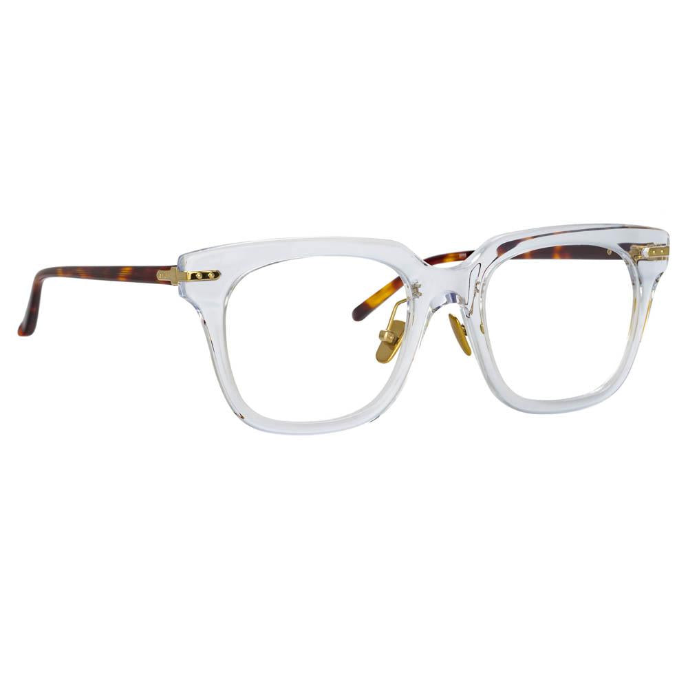 Linda Farrow - Empire A D-Frame Sunglasses in Clear - Men - Adult - LF28AC7SUN
